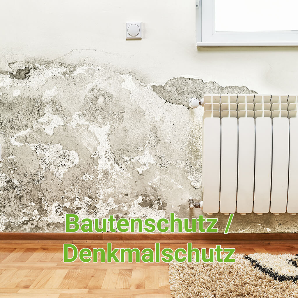 Hier wird das Thema Bautenschutz und Denkmalschutz abgebildet. Es geht dabei um den Schutz von Bauwerken vor Schimmel und Feuchtigkeitsschäden. Dieser kann mit Hilfe der Sockelheizleiste der SHL-Wärmetechnik erfolgen. Diese Sockelheizleisten nennt man auch Randleistenheizung, Leistenheizung, Sockelheizung, Fussleistenheizung, Heizsockel oder auch Sockelleistenheizkörper bzw. einfach Sockelheizleiste.